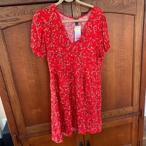 NWT Red Pattern Dress